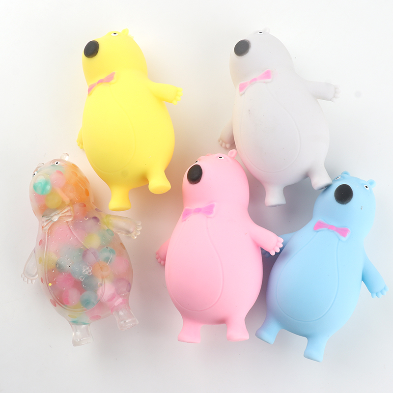 Tie bear squishy toys