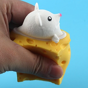 Cheese Mouse Cup Squeeze Toys