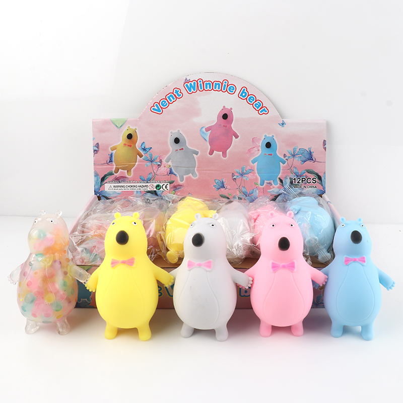 Tie bear squishy toys