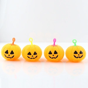 Flashing Pumpkin Puffer Ball