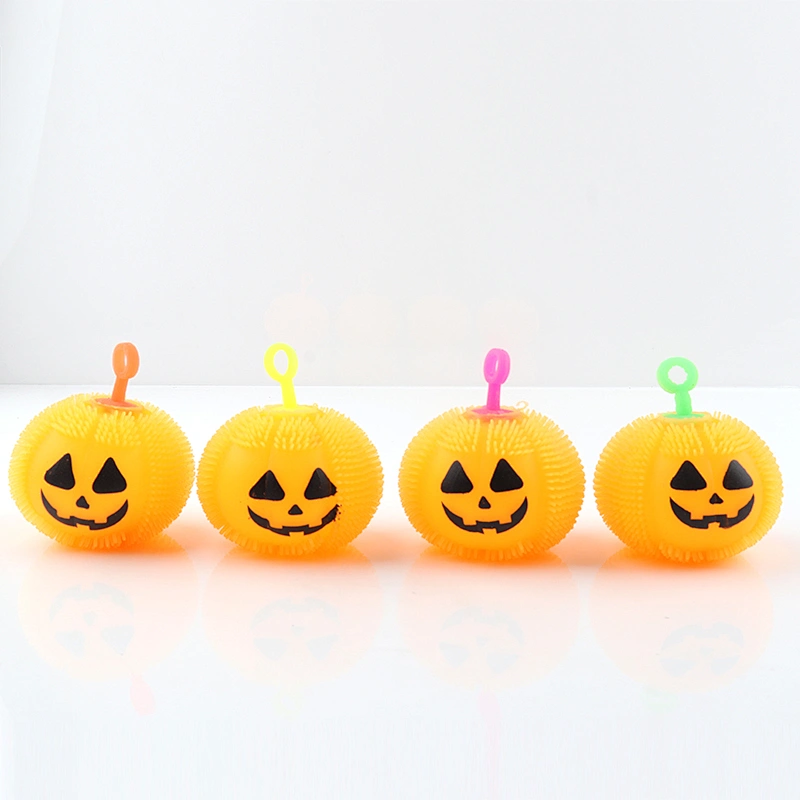 Flashing Pumpkin Puffer Ball