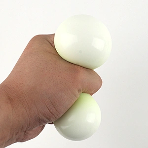 Glow in the dark flour ball