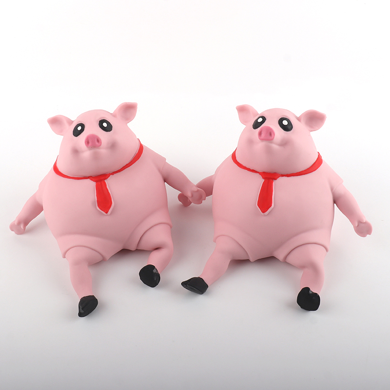 Stretchy piggy stress toy