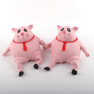 Stretchy piggy stress toy