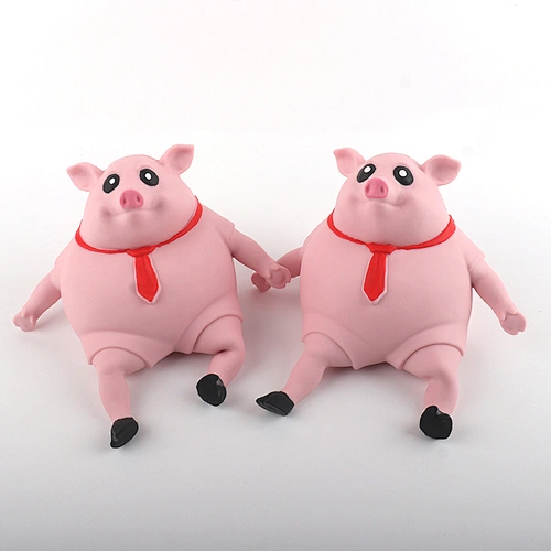 Stretchy piggy stress toy