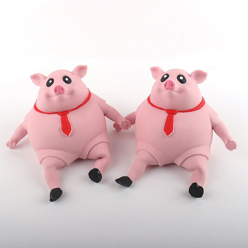 Stretchy piggy stress toy