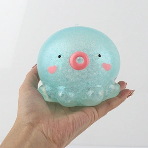 Pearlescent giant octopus squishy toys