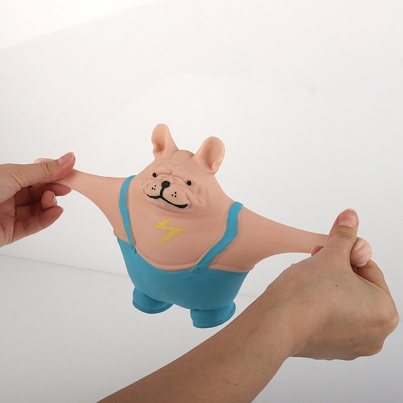 Back strap dog stretchy toys