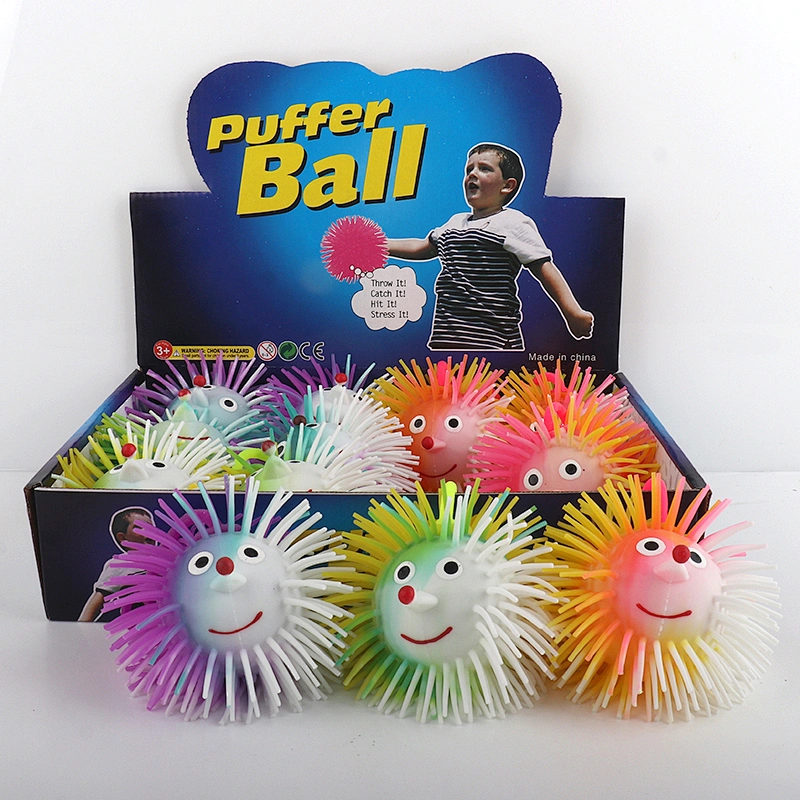 Clown flashing puffer ball