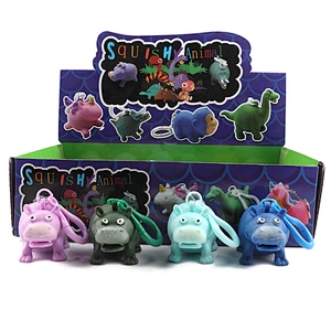 Squeeze Hippo Keychain