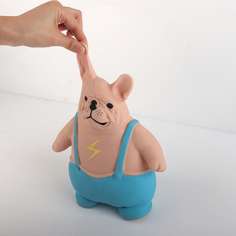 Back strap dog stretchy toys
