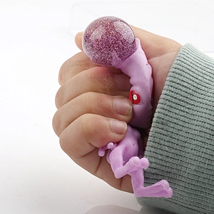 Halloween Squeeze Alien Keyring