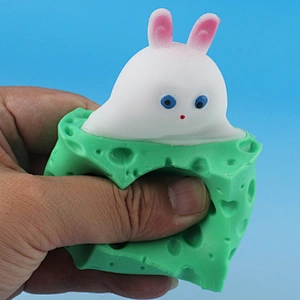 Cheese Rabbit Cup Squeeze Toys