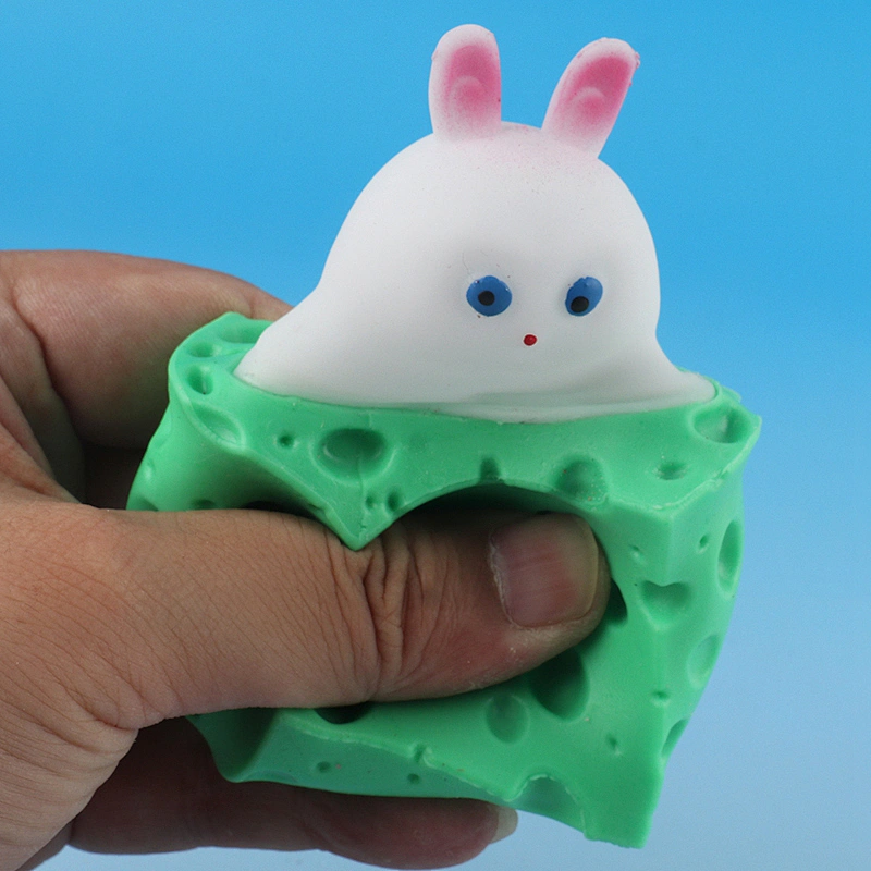 Cheese Rabbit Cup Squeeze Toys