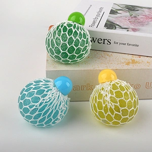 Squeeze mesh grape ball toys