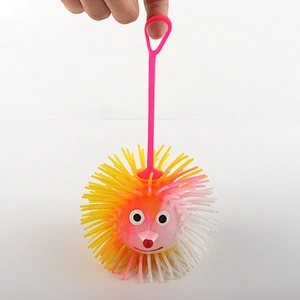 Clown flashing puffer ball