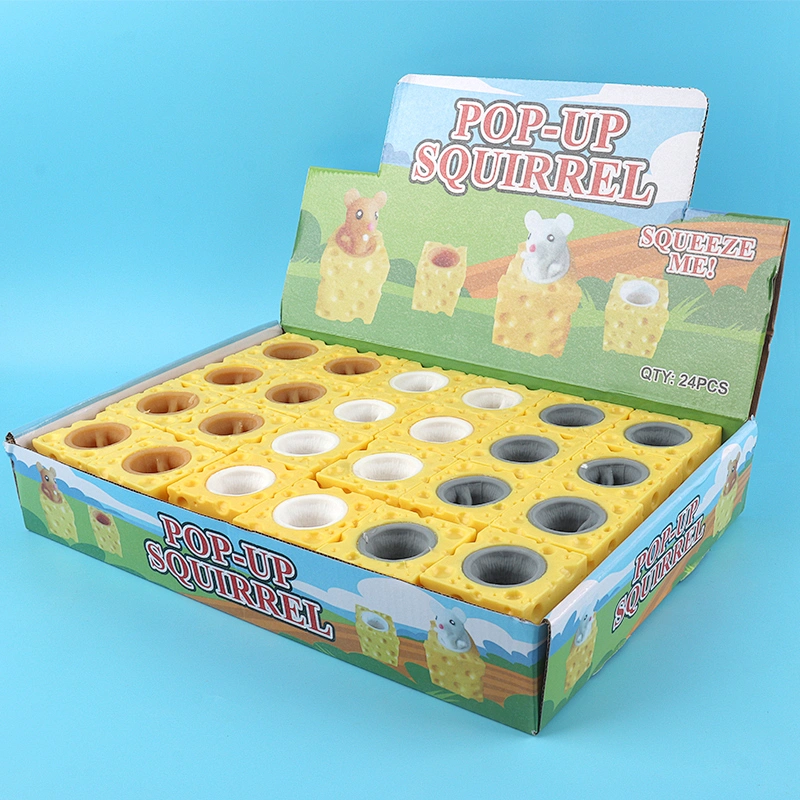 Cheese Mouse Cup Squeeze Toys