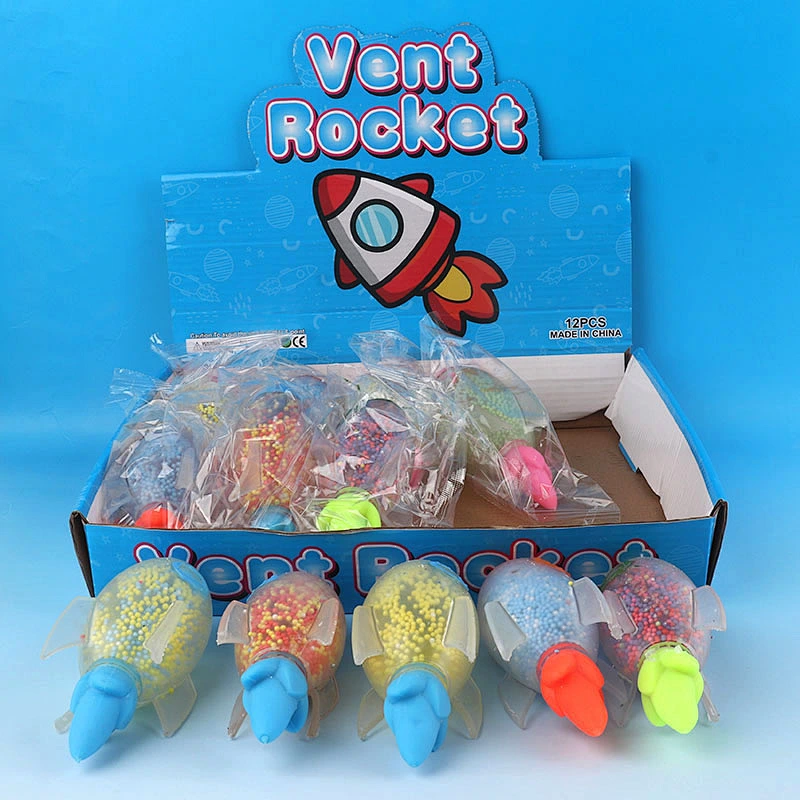Squeeze Foam Beads Rocket Toys