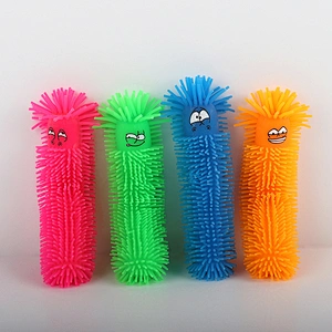 Stretchy puffer caterpillar toys