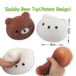 Bear head squeeze toys