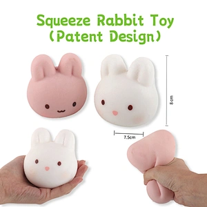 Rabbit head squeeze toys
