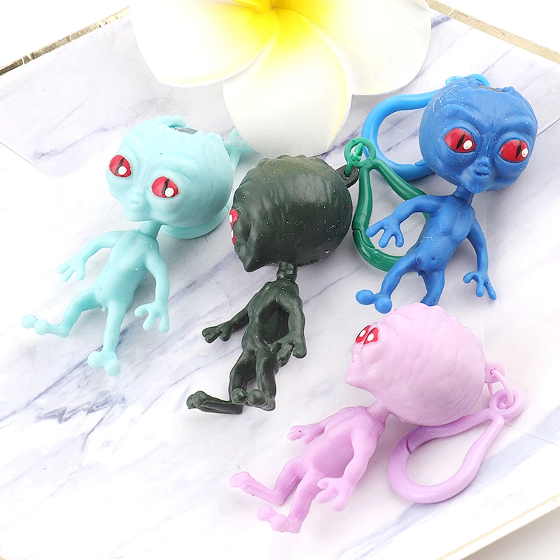 Halloween Squeeze Alien Keyring