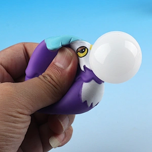 Owl Squeeze Blow Bubble Toys