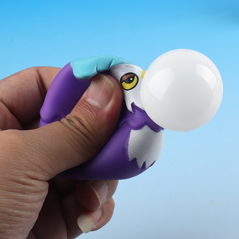 Owl Squeeze Blow Bubble Toys