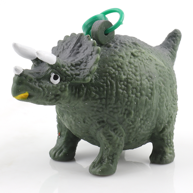 Soft Squeeze Dinosaur Keychain