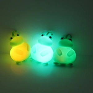 Flashing frog squishy toys