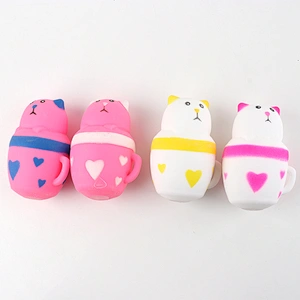 Squeeze cup cat toys