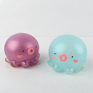 Pearlescent giant octopus squishy toys