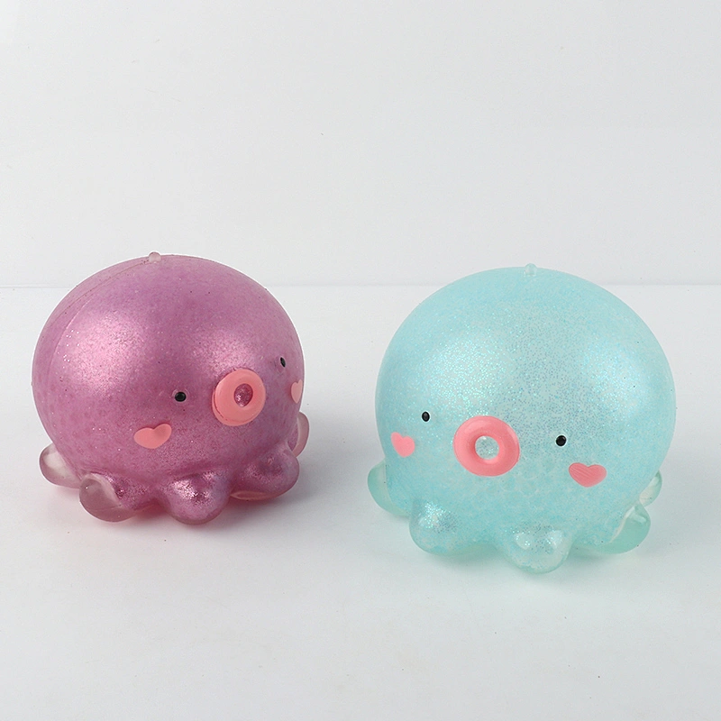 Pearlescent giant octopus squishy toys