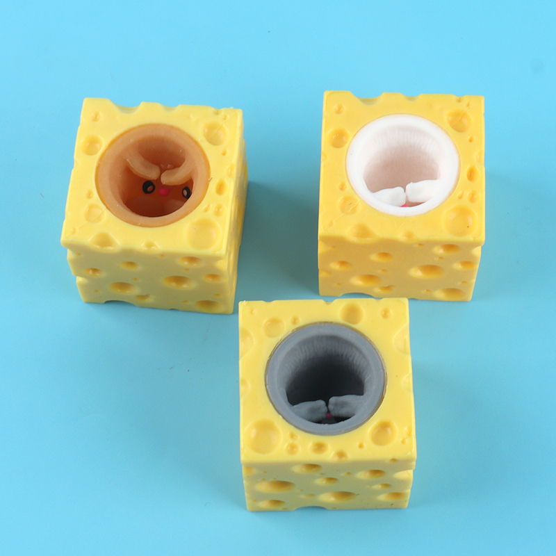 Cheese Mouse Cup Squeeze Toys