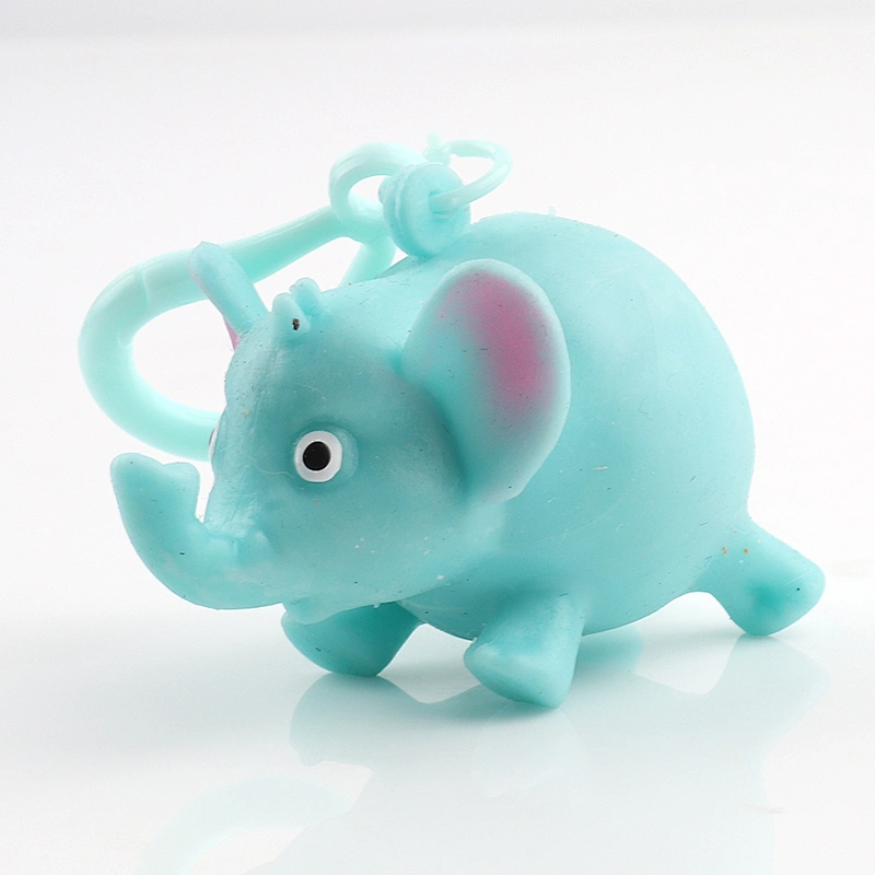Mini Elephant Squeeze Keychain