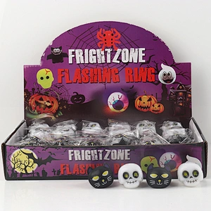 Hallow Skull Flashing Finger Ring
