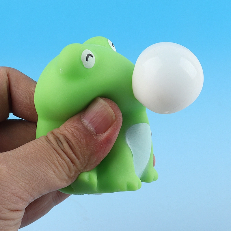 Squeeze Frog Blow Bubble
