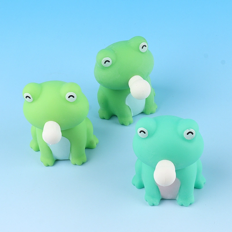 Squeeze Frog Blow Bubble