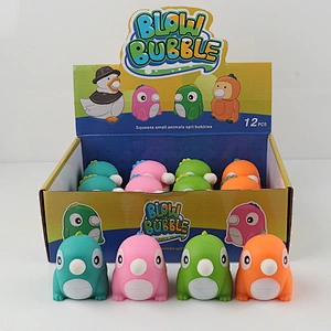 Dinosaur Blow Bubble Squeeze Toys