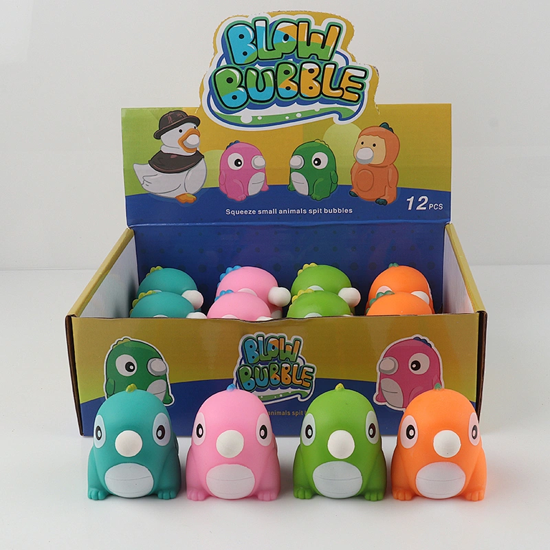 Dinosaur Blow Bubble Squeeze Toys