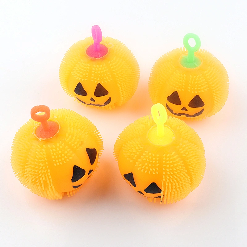 Flashing Pumpkin Puffer Ball