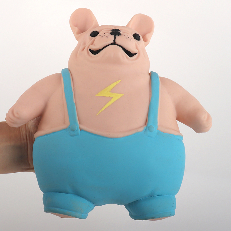 Back strap dog stretchy toys
