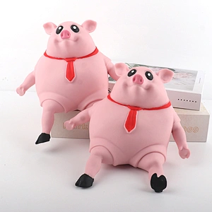 Stretchy piggy stress toy