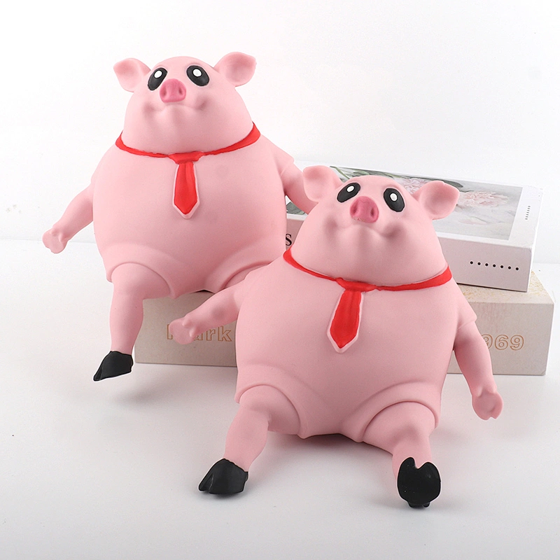 Stretchy piggy stress toy