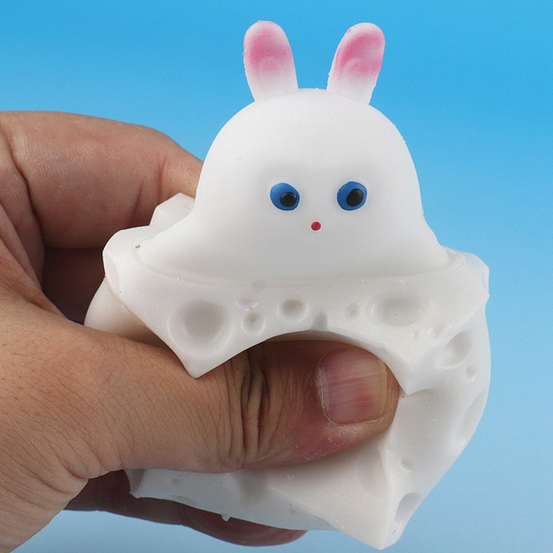 Cheese Rabbit Cup Squeeze Toys