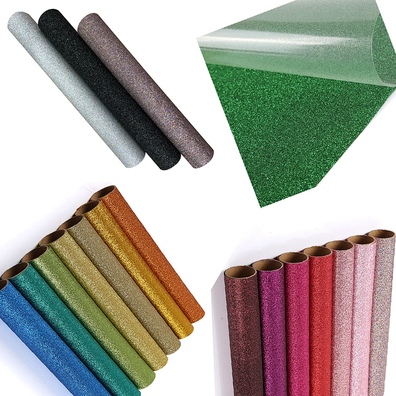 Glitter Heat Transfer Vinyl Wholesale Custom Colorful Roll Glitter Heat Transfer Vinyl Rolls For Clothing
