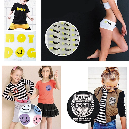 Plastic sol heat transfer PU TPU material custom silica gel lettering film