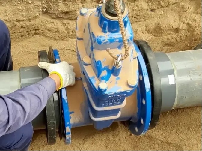 Gate valve installation