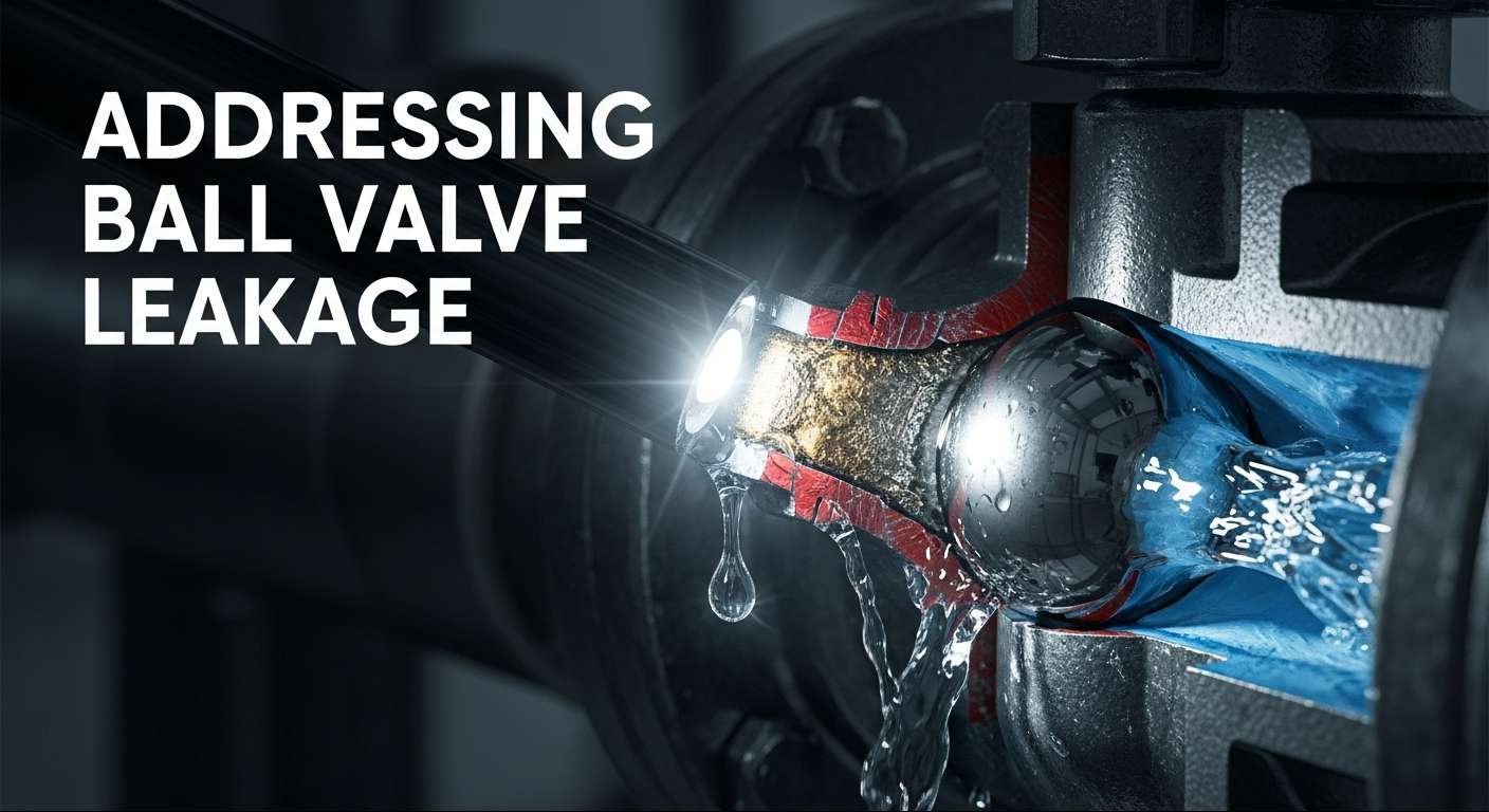 pictures of ball valve leakage