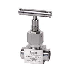 Válvula con fuelle sellado / Hasta 1000 psi (68,9 bar)/Conexiones para tubos métricos y fraccionarios, roscas NPT, extremos soldados, roscas ISO/BSP/manual/cierre/serie BV